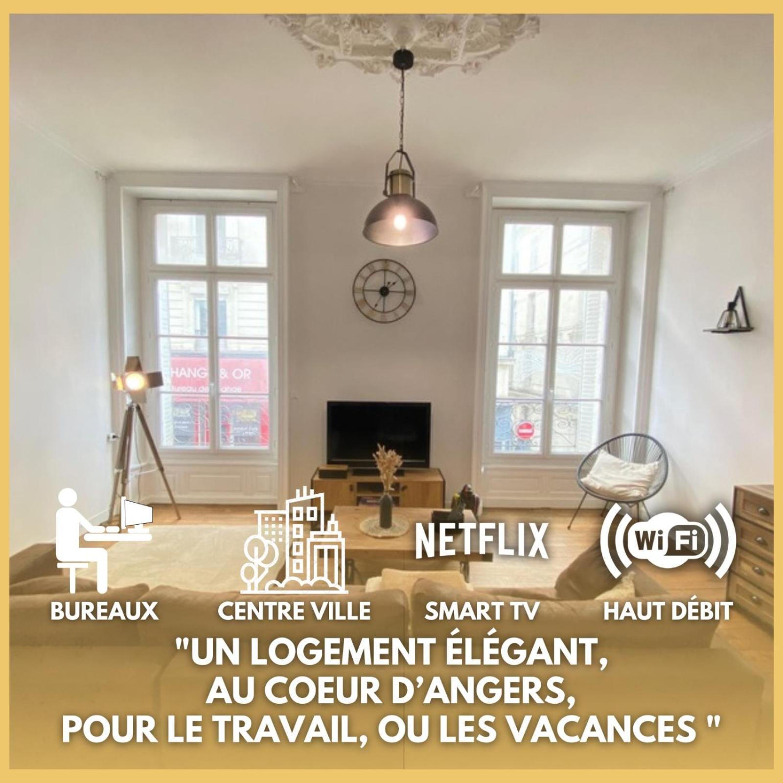 L'Appartement Privilege - 4 Chambres - Coeur D'Angers, Spacieux Et Elegant Экстерьер фото